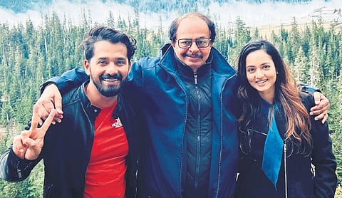 Pruthvi Ambaar, Nagathihalli Chandrashekar and Shanvi Srivatsava