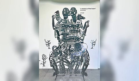 Sculptures at the exhibition