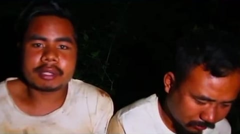 The two youth abducted by Kuki rebels