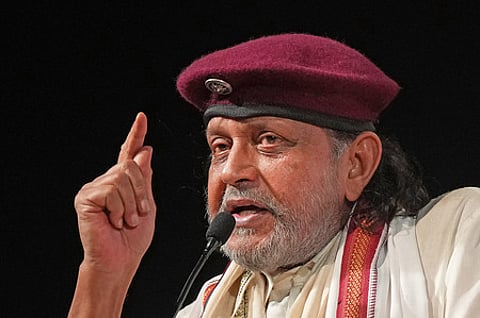 Bollywood actor and BJP leader Mithun Chakraborty.