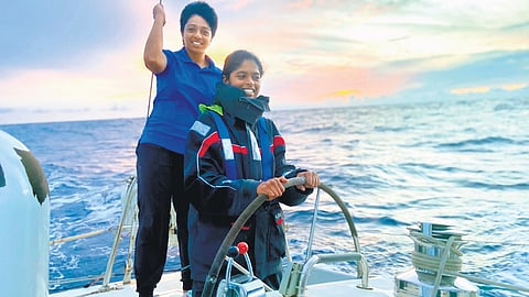 lieutenant commanders Dilna K and Roopa Alagirisamy