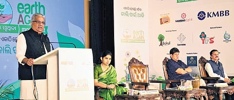 Union minister Bhupender Yadav speaking at the conference on Wednesday