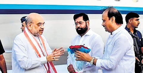 Shinde, Ajit meet Shah to firm up MahaYuti seat deal