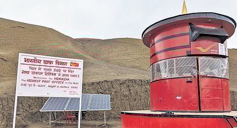 Post letter box in Hikkim