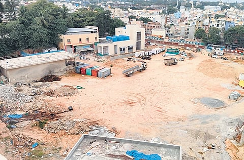 BMRCL will hand over the land above the Shivajinagar underground Metro station
to the government after the station work is completed