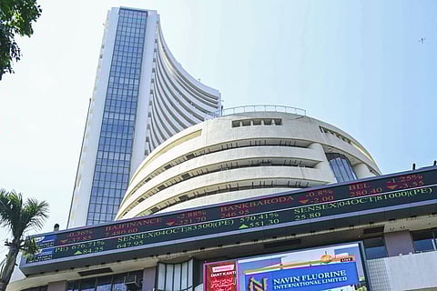 The Bombay Stock Exchange (BSE) building, in Mumbai, Thursday, Oct. 3, 2024.