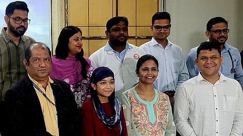 Trupti with the doctors and her family (Photo | Special arrangement)