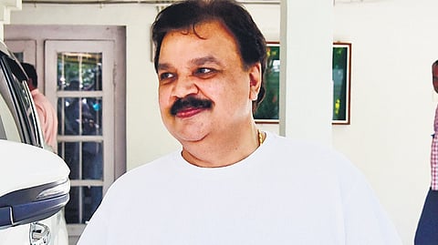 Actor Edavela Babu leaves the Coastal Police Headquarters in Kochi after his interrogation on Friday