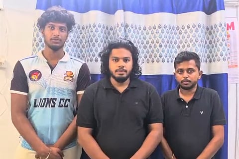 The youth along with his two friends from Pollachi who had engaged in a drunken brawl with police two days ago in Coimbatore