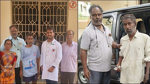 50-year-old Biswajit reunited with his family in Visakhapatnam
