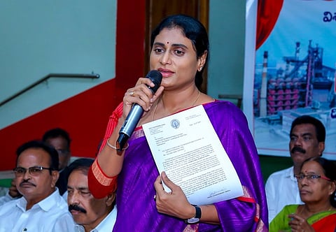 She slammed the Union government for not fulfilling its commitments, including granting national project status to Polavaram.