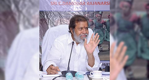Telangana Health Minister Damodar Rajanarasimha.