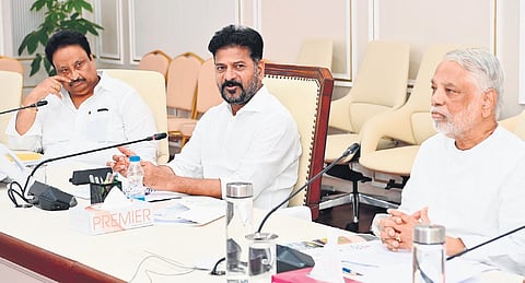Chief Minister A Revanth Reddy chairs a review meeting on Sports Policy on Friday