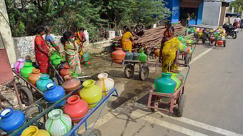 Officials assured the residents that water would be supplied through tankers as an immediate measure.