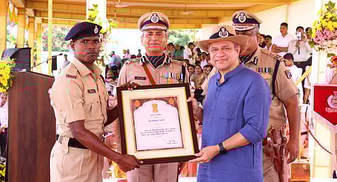Union Railways Minister Ashwini Vaishnaw during the 40th Raising Day Parade of the Railway Protection Force (RPF), at the RPF Zonal Training Centre in Nashik, Maharashtra, Friday, Oct 4, 2024.