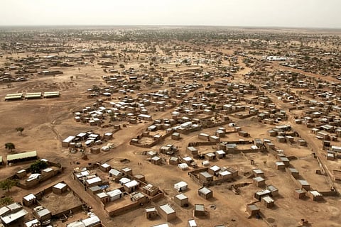 File- A view of the town of Barsalogho, Burkina Faso, where 600 people were killed by al Qaeda-linked militants in an August attack.