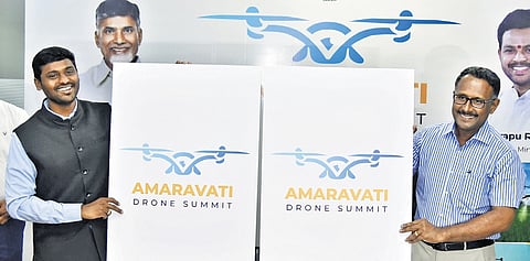 Principal Secretary S Suresh Kumar unveils logo for 2-day drone summit