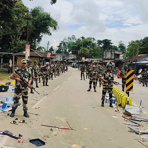 The authorities heightened security by deploying a large contingent of security forces.