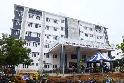 The newly constructed Police Commissioner's office in Tiruppur city