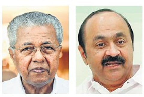 Unruly scenes in Kerala assembly amid ugly spat between CM, LoP Satheesan