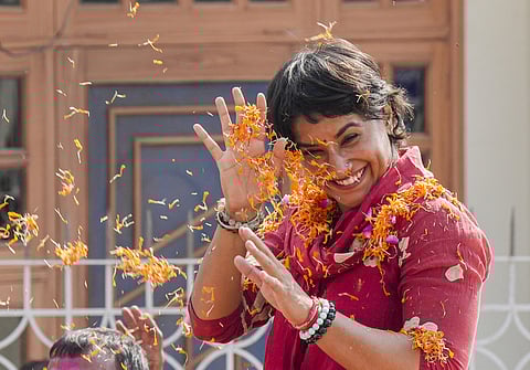 Phogat, 30, was disqualified from the 2024 Paris Olympics for being overweight ahead of her gold medal bout in the 50-kg category.