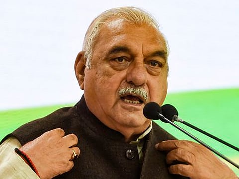 Former Haryana Chief Minister Bhupinder Singh Hooda.