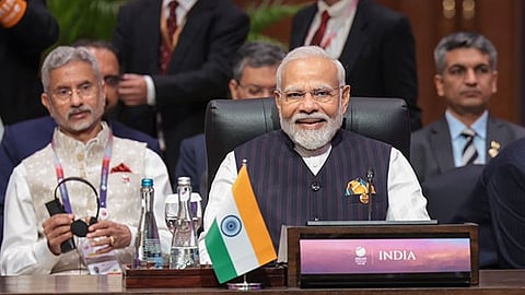Prime Minister Narendra Modi with External Affairs MInister S. Jaishankar