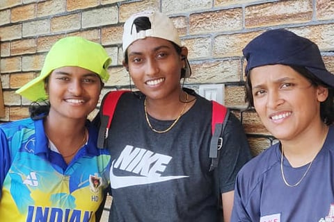 D Hemalatha with S Anusha and V Bobby Gulecha