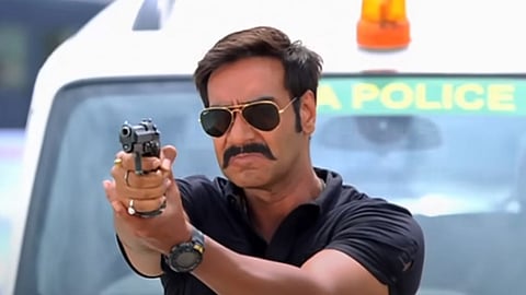 YouTube screengrab from the trailer of 'Singham' starring Ajay Devgn