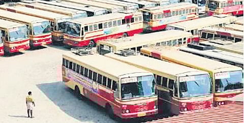 KSRTC buses image used for representation