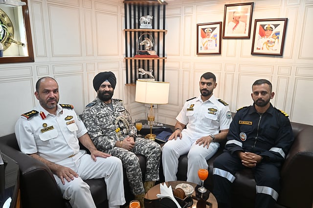 Officers of Indian and Onam Navy planning the Maritime Partnership Exercise.