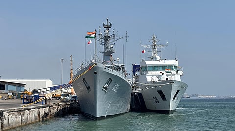 Indian Navy at the Port of Manama, Bahrain