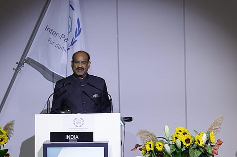 Om Birla at the 149th Assembly of the Inter-Parliamentary Union (IPU) in Geneva