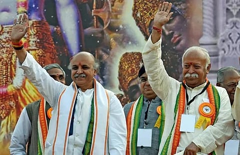 Dr. Pravin Togadia with RSS chief