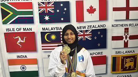 Shaik Sadiya won four gold medals in the Commonwealth Powerlifting Championship held in South Africa.
