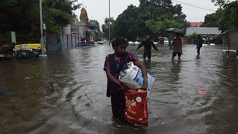 IN PICS | Heavy rain lashes parts of Chennai, causes waterlogging in the city