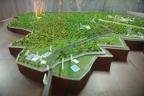 Project Model of the Indian Navy's VLF Radar Station in Vikarabad.