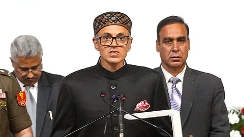 Omar Abdullah takes oath as the Chief Minister of Jammu and Kashmir, in Srinagar, Wednesday, Oct 16, 2024.