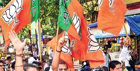 BJP flag used as a representational image.
