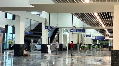 Madhavara station will become one of the terminating stations of the Green Line when its short extension is launched shortly.