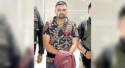 Gangster Deepak Boxer remanded to
police custody in extortion, shooting case