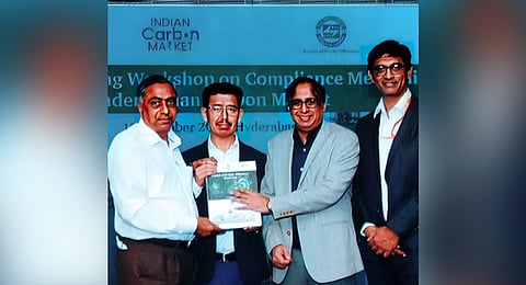 During workshop Dr.Ashok Kumar, Deputy DG.. BEE along with Saurabh Didi, Director BEE, K Sateesh, Director. PwC and A. Chandra Shekhara Re