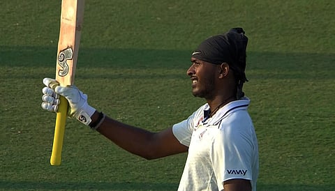 Sai Sudharsan after scoring his double century.