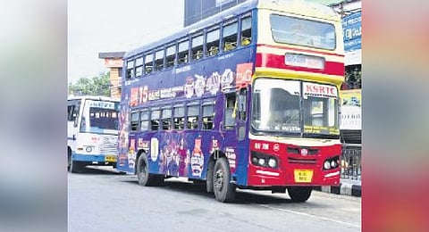 ‘Convertible’ path: KSRTC plans double-decker tour rides in city
