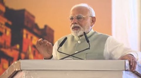 Prime Minister Narendra Modi inaugurated the RJ Sankara Eye Hospital in his Varanasi Lok Sabha constituency.