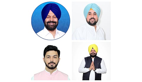 AAP candidates for Punjab by-poll.