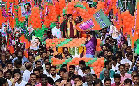 BJP struggles to break kerala's political status quo amidst internal discord and electoral setbacks.