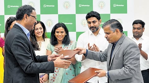 The MoU was signed in the presence of IT Minister Nara Lokesh and Meta India V-P Sandhya Devanathan in New Delhi