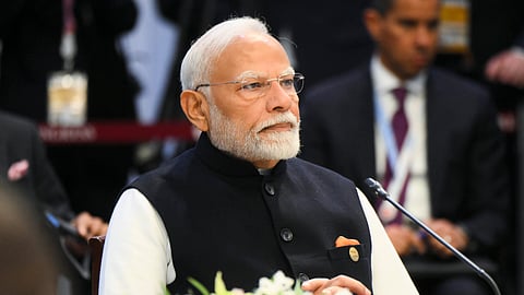 Prime Minister Narendra Modi at the 16th BRICS Summit, in Kazan, Russia, Wednesday, Oct. 23, 2024.