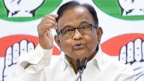 Congress leader P Chidambaram.
